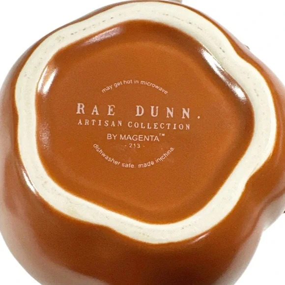 NEW Rae Dunn PUMPKIN SPICE Pumpkin Shaped Mug - Picture 5 of 7